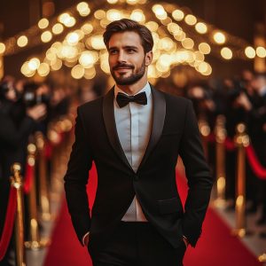 Black Color 2 Piece Tuxedo Men’s Suit , Men 2 Piece Suit , Custom Suit , Groomsmen Suit , Bespoke Suit , Wedding Suits