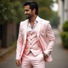 Purple Color Men 3 Piece Formal Event Suit , Wedding Tuxedo Jacket , Vest Suit Men , Slim Fit Suit Men