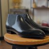Handmade Black Leather Ankle Boots: Goodyear Welted Italian Style