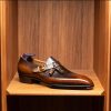 Light Brown Butterfly Loafers Good Year Welted Hand Made Loafers Classic Italian Men's Shoes
