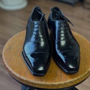 Handmade Goodyear Welted Leather Oxford Shoes – Italian Style