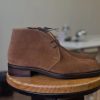 Brown Suede Leather Goodyear Welted Chukka Boots Italian Leather Handmade Boots Unisex Boots