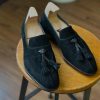 Handmade Qinghua Porcelain Bespoke Leather Shoes: Italian Style Men's Leather Shoes Wedding Shoes For Men
