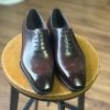 Brown Patina Men's Oxford Shoes Wholecut Handmade Shoes Men's Casual Italian Shoes