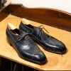 Dark Blue Colour Men's Oxford Shoes Handmade Shoes Italian Wedding Shoes Men's Oxford Shoes Goodyear Welted Shoes