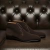 Brown Suede Leather Chukka Boots Goodyear Welted Boots Italian Leather Handmade Boots Unisex Boots