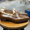 Light Brown Butterfly Loafers Good Year Welted Hand Made Loafers Classic Italian Men's Shoes