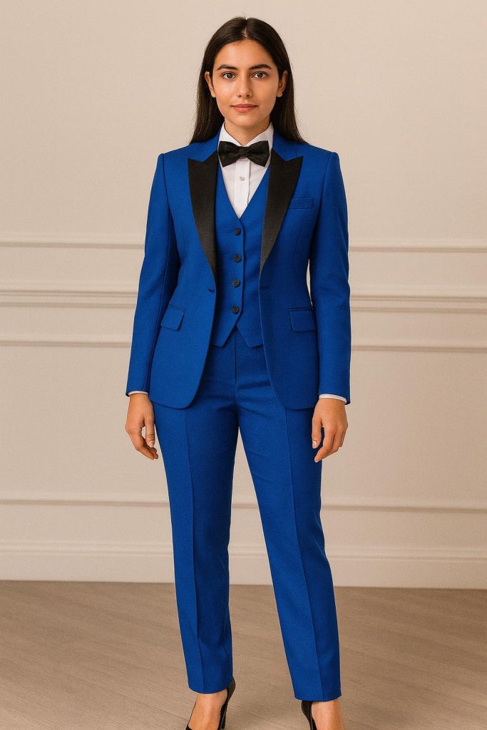 Women’s 3 Piece Suit – Tailored Blazer Set – Custom Formal Outfit – Bridesmaid Dress – Prom Dress