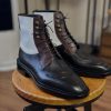 Split Toe Derby Boots Leather Goodyear Welted Derby Boots Italian Leather Handmade Boots Unisex Boots