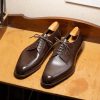 Dark Blue Colour Men's Oxford Shoes   Handmade Shoes Italian Wedding Shoes Men's Oxford Shoes Goodyear Welted Shoes