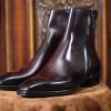 Chelsea Zipper Boots Leather Goodyear Welted Zipper Boots Italian Leather Handmade Boots Unisex Boots