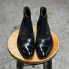 Black Button Boots Leather Goodyear Welted Button Boots Italian Leather Handmade Boots Unisex Boots