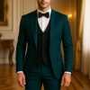 Purple 3 Piece Tuxedo Men’s Suit – Wedding Groom Suit – Custom Slim Fit Suit Men – Elegant Formal 3 Piece Suits